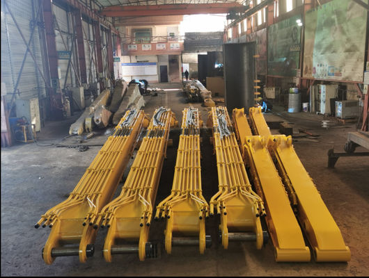 OEM 18-22m एक्सटेंशन खुदाई लंबी पहुंच बूम आर्म के लिए 20-50T खुदाई लंबी बूम अनुकूलन