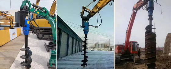 नए उत्खनन संलग्नक रोटरी ड्रिल ऑगर ड्रिल थोक उत्खनन बाजार के लिए मानक व्यास