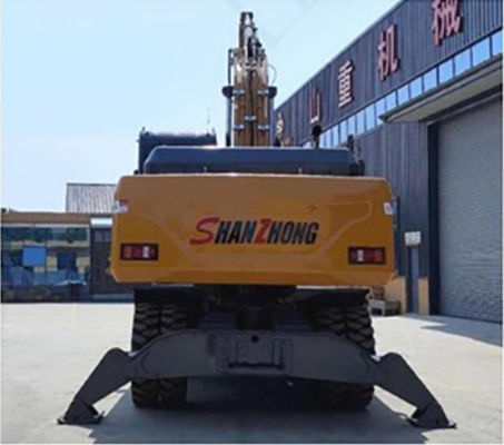 SHANZHONG 21 टन व्हील एक्सकेवेटर SZL215 हाइड्रोलिक डिगर