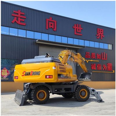 SHANZHONG 21 टन व्हील एक्सकेवेटर SZL215 हाइड्रोलिक डिगर