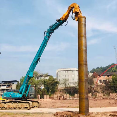 निर्माण उत्खनन के लिए हथौड़ा के साथ अनुकूलित 20-60 टन खुदाई करने वाला ढेर बूम एक्सटेंशन बूम और हाथ