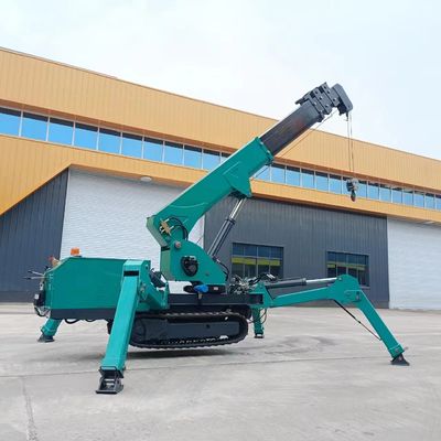 निर्माण कार्य के लिए बहुमुखी मोबाइल क्रेन 10T 12T मिनी स्पाइडर क्रेन