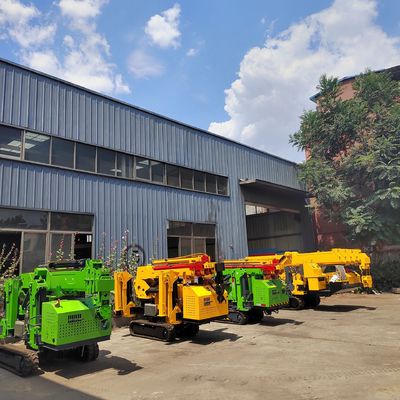 निर्माण कार्य के लिए बहुमुखी मोबाइल क्रेन 10T 12T मिनी स्पाइडर क्रेन