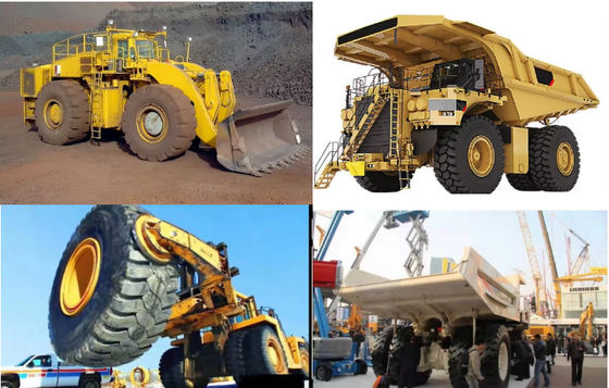 XDEM 260T खनन के लिए हाइड्रोलिक टायर प्रेस ओटीआर टायर खनन ट्रक टायर 23.5R25 29.5R25 35/65R35 45/68R45