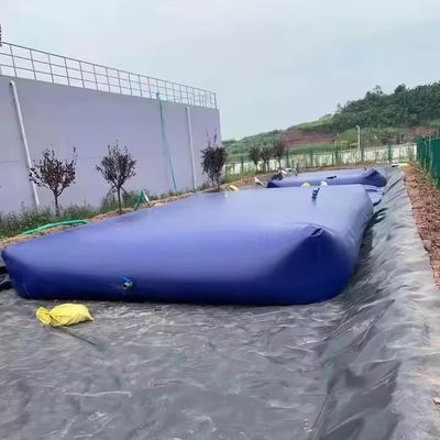 एक्सडीईएम तकिया के आकार का जल भंडारण टैंक मूत्राशय तह योग्य पीवीसी या टीपीयू कृषि सिंचाई के लिए आयताकार जल टैंक