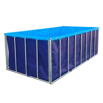 XDEM कृषि फोल्डेबल पीवीसी स्क्वायर टैंकों Tarpaulin संस्कृति स्क्वायर मछली तालाब आयताकार आकार के लिए मछली फार्म