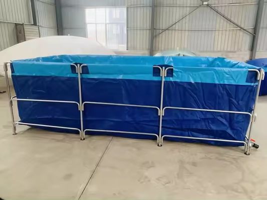 XDEM कृषि फोल्डेबल पीवीसी स्क्वायर टैंकों Tarpaulin संस्कृति स्क्वायर मछली तालाब आयताकार आकार के लिए मछली फार्म