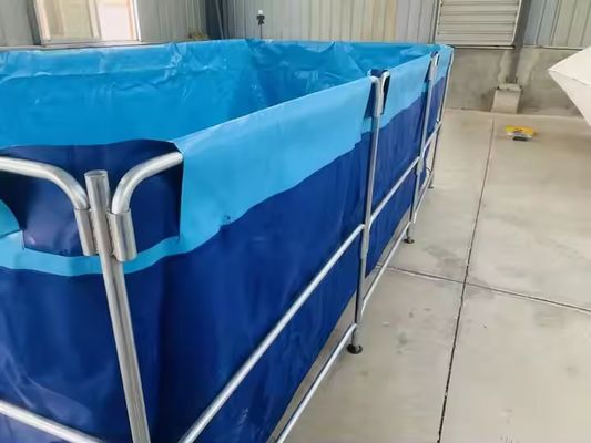 XDEM कृषि फोल्डेबल पीवीसी स्क्वायर टैंकों Tarpaulin संस्कृति स्क्वायर मछली तालाब आयताकार आकार के लिए मछली फार्म