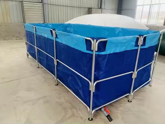 XDEM कृषि फोल्डेबल पीवीसी स्क्वायर टैंकों Tarpaulin संस्कृति स्क्वायर मछली तालाब आयताकार आकार के लिए मछली फार्म