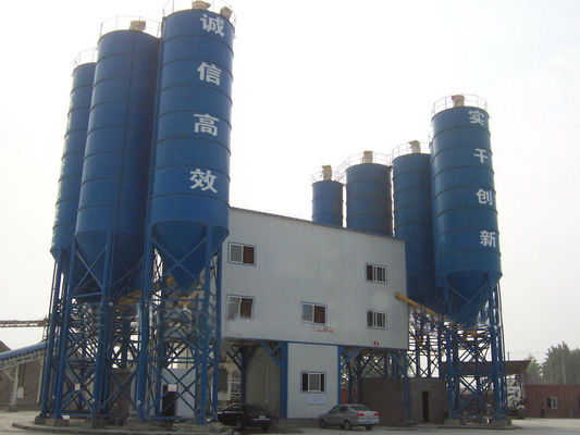 150m3 / एच कंक्रीट बैचिंग मिक्सिंग प्लांट, 200kW वेट बैच कंक्रीट प्लांट