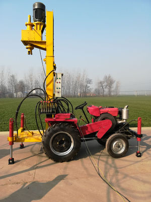 36Hp ट्रैक्टर डीजल इंजन के साथ 150 मीटर अच्छी ड्रिलिंग मशीन पर चढ़कर