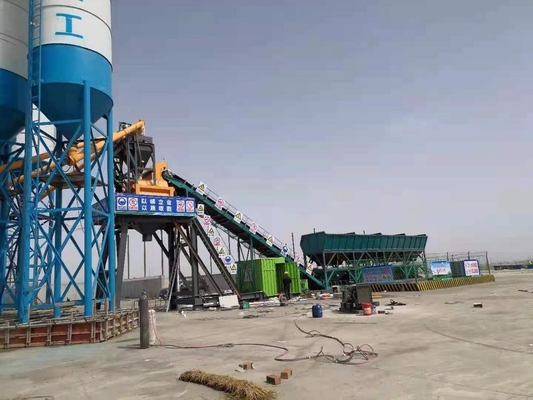 XDEM HZS60 मोबाइल कंक्रीट बैचिंग प्लांट 60 क्यूबिक मीटर प्रति घंटा